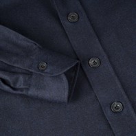 Blue wool overshirt Alternative Image