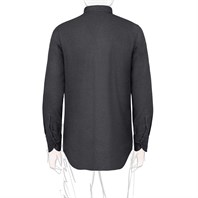 Gray wool overshirt Alternative Image