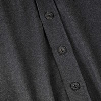 Gray wool overshirt Alternative Image