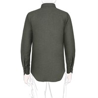 Green wool overshirt Alternative Image