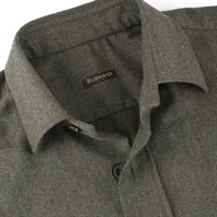 Green wool overshirt Alternative Image