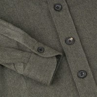 Green wool overshirt Alternative Image