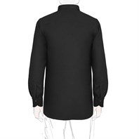 Black wool overshirt Alternative Image