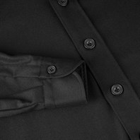 Black wool overshirt Alternative Image
