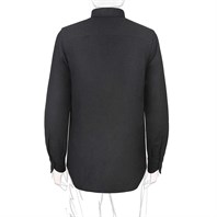 Grey wool and silk overshirt Alternative Image