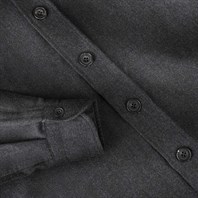 Grey wool and silk overshirt Alternative Image