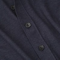 Blue cashmere overshirt Alternative Image