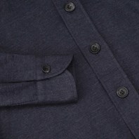 Blue cashmere overshirt Alternative Image