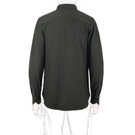 Green cashmere overshirt Alternative Image