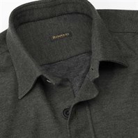 Green cashmere overshirt Alternative Image