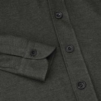Green cashmere overshirt Alternative Image