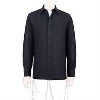 Grey cashmere overshirt Alternative Image