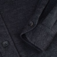 Grey cashmere overshirt Alternative Image