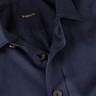 Blue silk overshirt Alternative Image