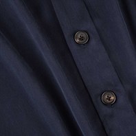 Blue silk overshirt Alternative Image