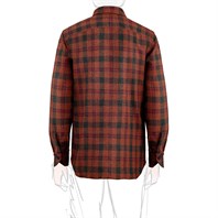 Vintage Archive wool overshirt in rust check Alternative Image