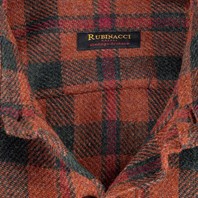 Vintage Archive wool overshirt in rust check Alternative Image