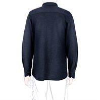 Blue cashmere overshirt Alternative Image