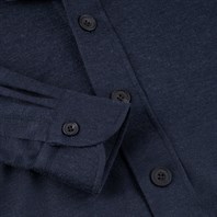 Blue cashmere overshirt Alternative Image