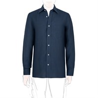 Blue linen shirt Alternative Image