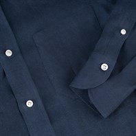 Blue linen shirt Alternative Image