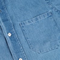 Light denim cotton shirt Alternative Image