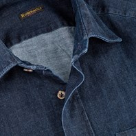 Dark denim cotton shirt Alternative Image