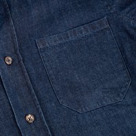 Dark denim cotton shirt Alternative Image