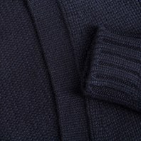 Blue cashmere cardigan Alternative Image