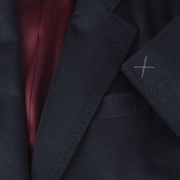 Blue cashmere coat Alternative Image