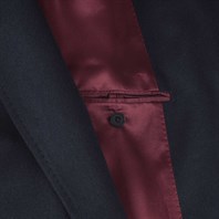 Blue cashmere coat Alternative Image