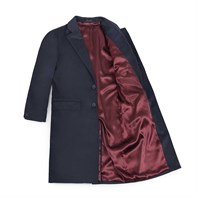 Blue cashmere coat Alternative Image