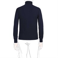 Collo alto cashmere blu Immagine alternativa