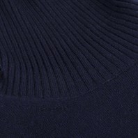 Collo alto cashmere blu Immagine alternativa