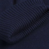 Collo alto cashmere blu Immagine alternativa