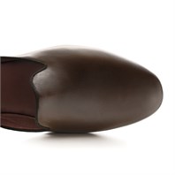 Comfort slipper in brown calfskin leather Alternative Image