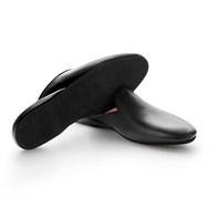 Comfort slipper in black calfskin leather Alternative Image