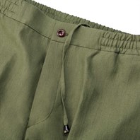 Vintage archive green linen leisure Bermuda shorts Alternative Image