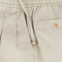 Beige cotton leisure pants Alternative Image