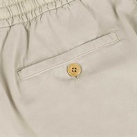 Beige cotton leisure pants Alternative Image