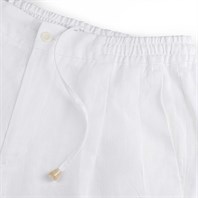 White linen leisure trousers Alternative Image