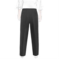 Grey flannel wool leisure pants Alternative Image