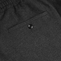 Grey flannel wool leisure pants Alternative Image