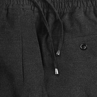 Grey flannel wool leisure pants Alternative Image