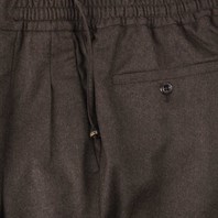 Chocolate flannel leisure pants Alternative Image