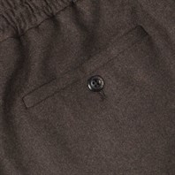 Chocolate flannel leisure pants Alternative Image