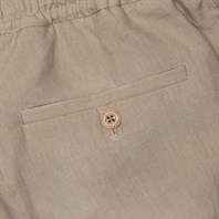 Taupe linen leisure pants Alternative Image