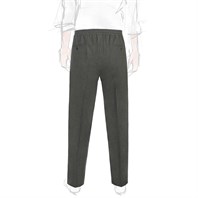 Green flannel wool leisure pants Alternative Image