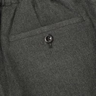 Green flannel wool leisure pants Alternative Image