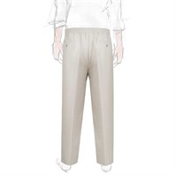 Ice herringbone wool and silk leisure pants Alternative Image
